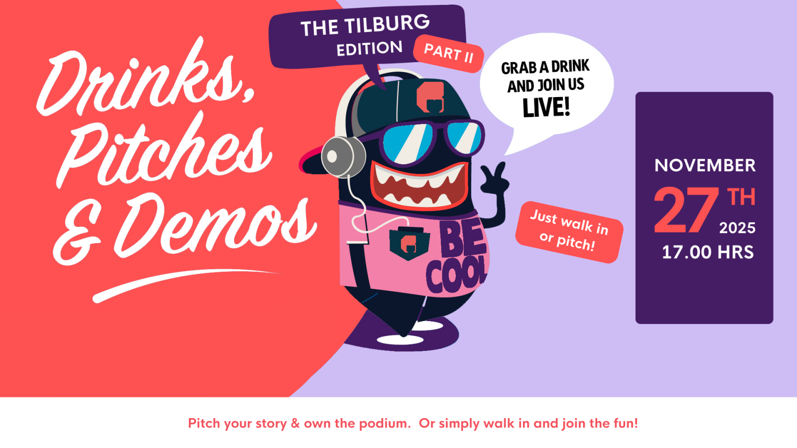 sfors website visual Drinks Pitches Demos Tilburg part 2